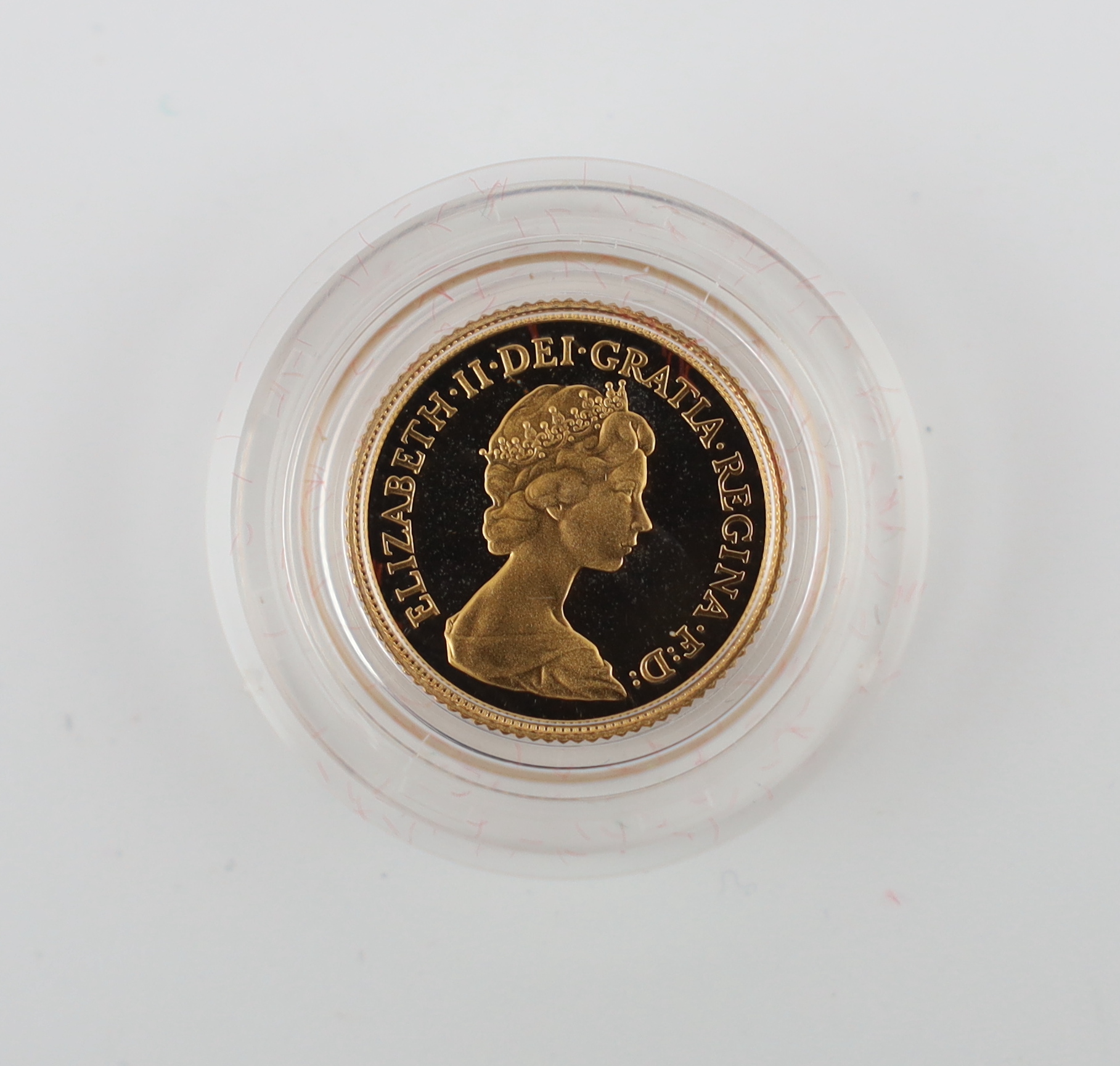 British Gold coins, Elizabeth II half sovereign, 1980, FDC, cased with paperwork (S4205)
